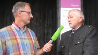 Niko Versch, Aschaffenburg, (l.) im Interview mit agrarheute.com