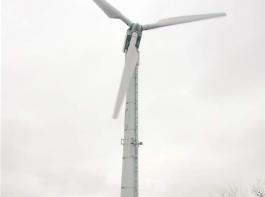 Restposten: Die 38 Anlagen des ersten Windparks in Galmsb�ll kamen auf eine H�he von h�chstens 40 m.