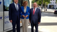 DBV-Prsident Joachim Rukwied, Lanwirtschaftsministerin Julia Klckner, Stellv. DBV-Prsident Karsten Schmal