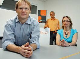 Setzen auf Service: Wieland Scheuerle, Uwe Scobel-Freim�ller und Sibylle Scheuerle-Kraiss (von links).