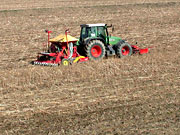 Direktsaat, Acker, Feld, Traktor, Bodenbearbeitung