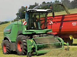 Fendt pr�sentierte auf dem Feldtag seinen Feldh�cksler Katana 65.&copy; dlz agrarmagazin
