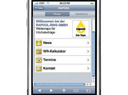 Zus�tzlich bietet die Website aktuelle Hinweise und Zugang zu den Beratern.&copy; Rapool