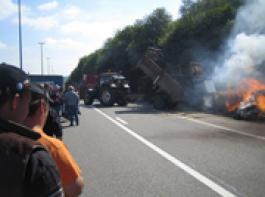 Protestaktion bei Steinebr�ck
