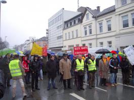 Demonstration gegen den geplanten Nationalpark Teutoburger Wald.&copy; Werkbild