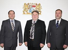 Urban Treutlein, Minister Helmut Brunner, Dr. Stefan N��lein.