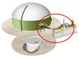 Grafik der neuen HAASE Biogas-Energiezentrale f�r 150 bis 350 kWel.&copy; Werkbild