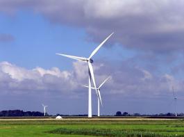 Windkraft auf Eiderstedt in Schleswig-Holstein.&copy; Petra Nickisch