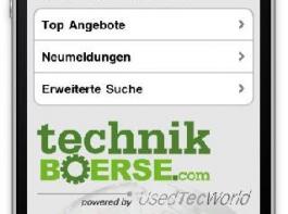 Bringt den Gebrauchtmaschinenmarkt auf das iPhone: die neue Technikb�rse- Applikation f�r das iPhone. Foto: Werkbild