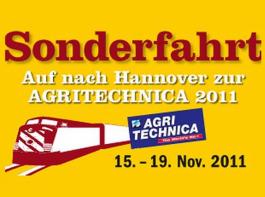 Via Sonderzug zur Agritechnica 2011