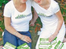 Viel Erfolg bei der Bewerbung w�nscht Euch Euer Projekt-Team �Echte Niedersachsen�: Katrin L�cke (l.) und Carolin Hasemann.