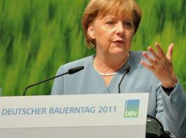 Kanzlerin Angela Merkel sprach sich deutlich f�r eine nachhaltige Bioenergieerzeugung aus.&copy; dbv