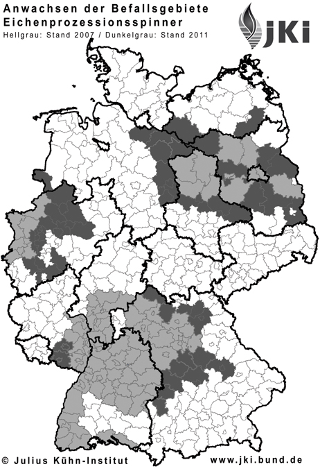 Neue Karten dokumentieren Zunahme der Verbreitung des