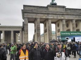 Eine Gruppe aus Sdbaden hatte sich sich der Gro-Demonstarion in Berlin angeschlossen. 