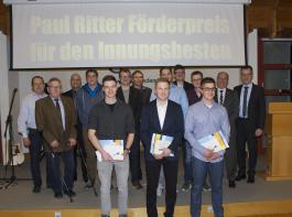 Alexander Flurer, Philipp Werner und Matthias Stüdle
(vorne, von links) erzielten die besten Gesamtergebnisse.