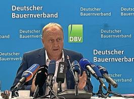 DBV-Präsident Joachim Rukwied warnt vor Gefahren für die Nahrungsmittelversorgung in Deutschland,  Europa  und der Welt.