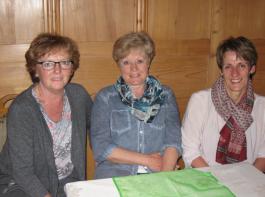 Elisabeth Kunzelmann, Marianne Dietsche und Ingrid Höfler bilden  das neue  Vorstandsteam der Landfrauen Remetschwiel.