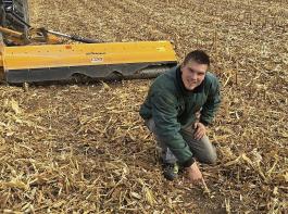 Das gründliche Mulchen verhindert das Überwintern des Maiszünslers in der Maisstoppel, fördert den Strohabbau und senkt damit die Gefahr von Fusariuminfektion im Folgejahr, zum Beispiel bei Weizen.