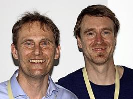 Werner Back (links) und sein
Bioland-Berater Jonathan Kern