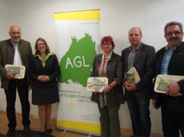 Dr. Friedrich Bullinger (FDP), Christina Immel (AGL-Sprecherin),  Gabi Rolland (SPD), Martin Hahn (Grüne) und Karl Rombach (CDU) (von links).