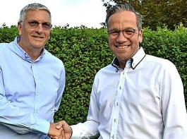 Markus Ell (rechts) verlässt die Oberkircher Winzer und steigt bei Unternehmer Frank Frickenstein und dem Weinhandelsunternehmen C.A. Warren ein.