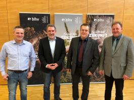 Dem neuen BLHV-Prsidium gehren an (von links): Martin Linser, bernhard Bolkart (Prsident), Karl-heinz Mayer, Egon Busam. 