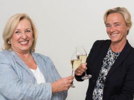 Zum Monatswechsel erfolgte der Stabwechsel in der Geschftsfhrung der Badischer Wein GmbH von Sonja Hferlin (links) an Christina Lauber. 