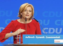 Die designierte Landwirtschaftsministerin Julia Klckner am Montag beim Bundesparteitag der CDU in Berlin.