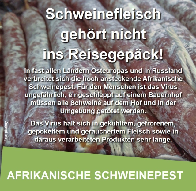 Kein Schweinefleisch mitbringen!